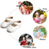 imageSoft Sole Baby Shoes  Infant Baby Walking Shoes Moccasins Rubber Sole Crib ShoesWhite