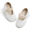 imageFelix ampamp Flora Toddler Flower Girl Dress Shoes  Girl Ballet Flats Party School Shoes WeddingB873glitter White