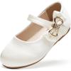 imageFelix ampamp Flora Toddler Flower Girl Dress Shoes  Girl Ballet Flats Party School Shoes WeddingB888s Ivory White