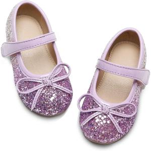 imageFelix ampamp Flora Toddler Flower Girl Dress Shoes  Girl Ballet Flats Party School Shoes WeddingB358purple