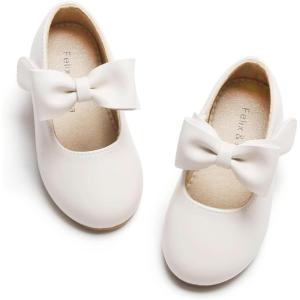 imageFelix ampamp Flora Toddler Flower Girl Dress Shoes  Girl Ballet Flats Party School Shoes WeddingB833apricot