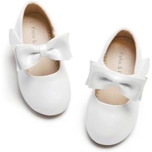 imageFelix ampamp Flora Toddler Flower Girl Dress Shoes  Girl Ballet Flats Party School Shoes WeddingB833ivory