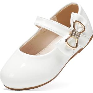 imageFelix ampamp Flora Toddler Flower Girl Dress Shoes  Girl Ballet Flats Party School Shoes WeddingB888pl White