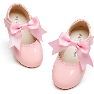 imageFelix ampamp Flora Toddler Flower Girl Dress Shoes  Girl Ballet Flats Party School Shoes WeddingB890light Pink