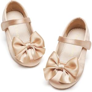 imageFelix ampamp Flora Toddler Flower Girl Dress Shoes  Girl Ballet Flats Party School Shoes WeddingB904dark Nude