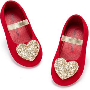 imageFelix ampamp Flora Toddler Flower Girl Dress Shoes  Girl Ballet Flats Party School Shoes WeddingBf12red