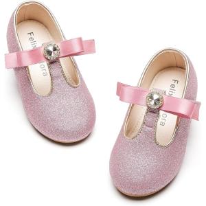 imageFelix ampamp Flora Toddler Little Girl Flat Oxfords Dress Shoes  Mary Jane Princess for Girl Party School ShoesB419light Pink