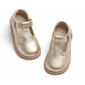 imageFelix ampamp Flora Toddler Little Girl Mary Jane Dress Shoes  Ballet Flats for Easter Flower Girl Party School ShoesB348gold