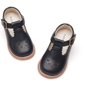 imageFelix ampamp Flora Toddler Little Girl Mary Jane Dress Shoes  Ballet Flats for Girl Party School ShoesB366retro Black