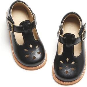 imageFelix ampamp Flora Toddler Little Girl Mary Jane Dress Shoes  Ballet Flats for Girl Party School ShoesB383black