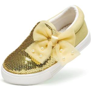 imageFelix ampamp Flora ToddlerLittle Kid Girls Running Shoes Sports Sneakers Princess Casual Glitter ShoesBs823gold