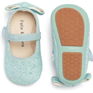 imageSoft Sole Baby Shoes  Infant Baby Walking Shoes Moccasins Rubber Sole Crib ShoesB05blue