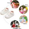 imageFelix ampamp Flora Soft Sole Baby Dress Shoes  Infant Baby Walking Shoes Moccasinss Rubber Sole Crib ShoesByb03white