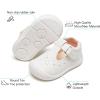 imageFelix ampamp Flora Soft Sole Baby Dress Shoes  Infant Baby Walking Shoes Moccasinss Rubber Sole Crib ShoesByb04white