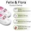 imageFelix ampamp Flora Soft Sole Baby Shoes  Infant Baby Girls Ballet Flats Moccasinss Rubber Sole Walking Crib ShoesBn01gold