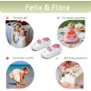 imageFelix ampamp Flora Soft Sole Baby Shoes  Infant Baby Girls Ballet Flats Moccasinss Rubber Sole Walking Crib ShoesBn01gold