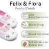 imageFelix ampamp Flora Soft Sole Baby Shoes  Infant Baby Girls Ballet Flats Moccasinss Rubber Sole Walking Crib ShoesBn01pink