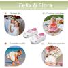imageFelix ampamp Flora Soft Sole Baby Shoes  Infant Baby Girls Ballet Flats Moccasinss Rubber Sole Walking Crib ShoesBn01pink