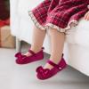 imageFelix ampamp Flora Soft Sole Baby Shoes  Infant Baby Girls Ballet Flats Moccasinss Rubber Sole Walking Crib ShoesBn32burgundy