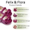 imageFelix ampamp Flora Soft Sole Baby Shoes  Infant Baby Girls Ballet Flats Moccasinss Rubber Sole Walking Crib ShoesBn32purple