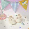 imageFelix ampamp Flora Soft Sole Baby Shoes  Infant Baby Girls Ballet Flats Moccasinss Rubber Sole Walking Crib ShoesBn33beige