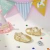 imageFelix ampamp Flora Soft Sole Baby Shoes  Infant Baby Girls Ballet Flats Moccasinss Rubber Sole Walking Crib ShoesBn33gold