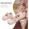 imageFelix ampamp Flora Soft Sole Baby Shoes  Infant Baby Girls Ballet Flats Moccasinss Rubber Sole Walking Crib ShoesBn33pink