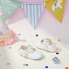 imageFelix ampamp Flora Soft Sole Baby Shoes  Infant Baby Girls Ballet Flats Moccasinss Rubber Sole Walking Crib ShoesBn33white