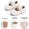 imageFelix ampamp Flora Soft Sole Baby Shoes  Infant Baby Walking Shoes Moccasinss Rubber Sole Crib ShoesB03 White