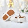 imageFelix ampamp Flora Soft Sole Baby Shoes  Infant Baby Walking Shoes Moccasinss Rubber Sole Crib ShoesB03light White