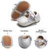 imageFelix ampamp Flora Soft Sole Baby Shoes  Infant Baby Walking Shoes Moccasinss Rubber Sole Crib ShoesB10silver