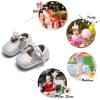imageFelix ampamp Flora Soft Sole Baby Shoes  Infant Baby Walking Shoes Moccasinss Rubber Sole Crib ShoesB10silver