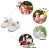 imageFelix ampamp Flora Soft Sole Baby Shoes  Infant Baby Walking Shoes Moccasinss Rubber Sole Crib ShoesB18 White