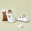 imageFelix ampamp Flora Soft Sole Baby Shoes  Infant Baby Walking Shoes Moccasinss Rubber Sole Crib ShoesB22white