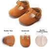 imageFelix ampamp Flora Soft Sole Baby Shoes  Infant Baby Walking Shoes Moccasinss Rubber Sole Crib ShoesB8527brown