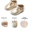 imageFelix ampamp Flora Soft Sole Baby Shoes  Infant Baby Walking Shoes Moccasinss Rubber Sole Crib ShoesB8527gold
