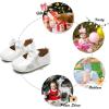 imageFelix ampamp Flora Soft Sole Baby Shoes  Infant Baby Walking Shoes Moccasinss Rubber Sole Crib ShoesB8705white