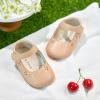 imageFelix ampamp Flora Soft Sole Baby Shoes  Infant Baby Walking Shoes Moccasinss Rubber Sole Crib ShoesB8717nude