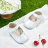 imageFelix ampamp Flora Soft Sole Baby Shoes  Infant Baby Walking Shoes Moccasinss Rubber Sole Crib ShoesB8717white