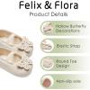 imageFelix ampamp Flora Soft Sole Baby Shoes  Infant Baby Walking Shoes Moccasinss Rubber Sole Crib ShoesB8731beige