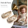 imageFelix ampamp Flora Soft Sole Baby Shoes  Infant Baby Walking Shoes Moccasinss Rubber Sole Crib ShoesB8731gold