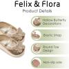 imageFelix ampamp Flora Soft Sole Baby Shoes  Infant Baby Walking Shoes Moccasinss Rubber Sole Crib ShoesB8731gold