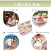 imageFelix ampamp Flora Soft Sole Baby Shoes  Infant Baby Walking Shoes Moccasinss Rubber Sole Crib ShoesB8731pink