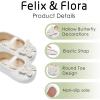 imageFelix ampamp Flora Soft Sole Baby Shoes  Infant Baby Walking Shoes Moccasinss Rubber Sole Crib ShoesB8731white