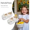 imageFelix ampamp Flora Soft Sole Baby Shoes  Infant Baby Walking Shoes Moccasinss Rubber Sole Crib ShoesB8731white
