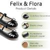 imageFelix ampamp Flora Toddler Flower Girl Dress Shoes  Baby Girl Ballet Mary Jane Flats for Party School WeddingB801black