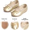 imageFelix ampamp Flora Toddler Flower Girl Dress Shoes  Baby Girl Ballet Mary Jane Flats for Party School WeddingB801golden