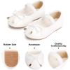 imageFelix ampamp Flora Toddler Flower Girl Dress Shoes  Baby Girl Ballet Mary Jane Flats for Party School WeddingB801white