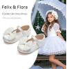 imageFelix ampamp Flora Toddler Flower Girl Dress Shoes  Baby Girl Ballet Mary Jane Flats for Party School WeddingBf04s Ivory White