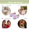 imageFelix ampamp Flora Toddler Flower Girl Dress Shoes  Baby Girl Ballet Mary Jane Flats for Party School WeddingBf04s Purple